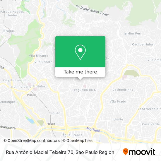 Mapa Rua Antônio Maciel Teixeira 70