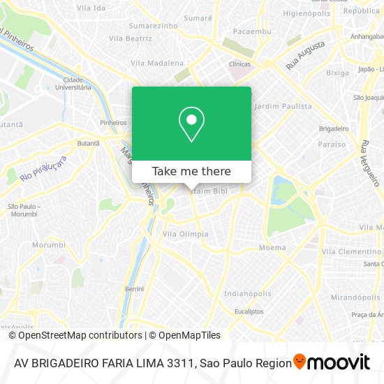 AV BRIGADEIRO FARIA LIMA 3311 map