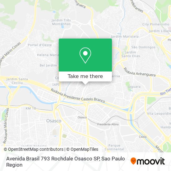 Mapa Avenida Brasil  793   Rochdale   Osasco   SP