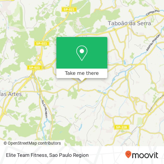 Elite Team Fitness map