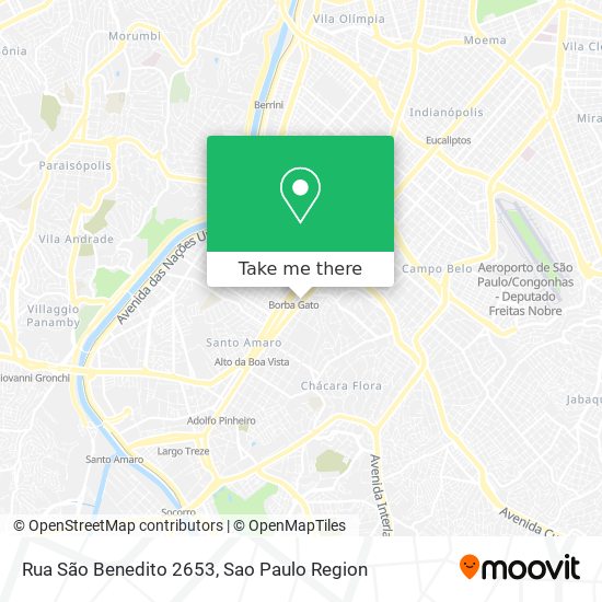 Mapa Rua São Benedito 2653