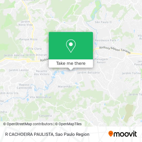 R CACHOEIRA PAULISTA map