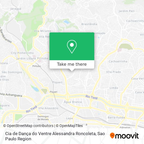 Cia de Dança do Ventre Alessandra Roncoleta map