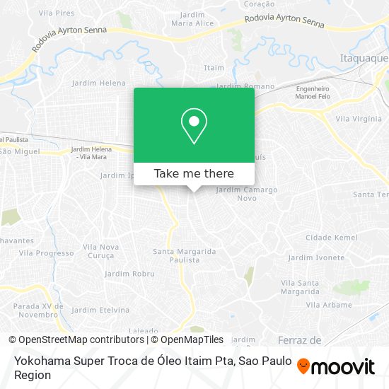 Yokohama Super Troca de Óleo Itaim Pta map