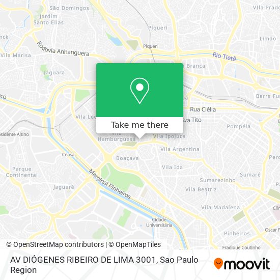 AV DIÓGENES RIBEIRO DE LIMA 3001 map