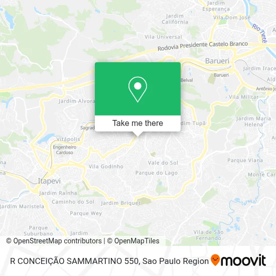 R CONCEIÇÃO SAMMARTINO 550 map