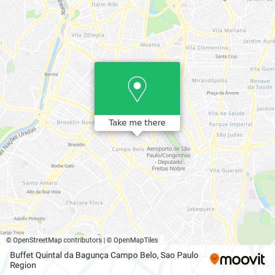 Buffet Quintal da Bagunça Campo Belo map