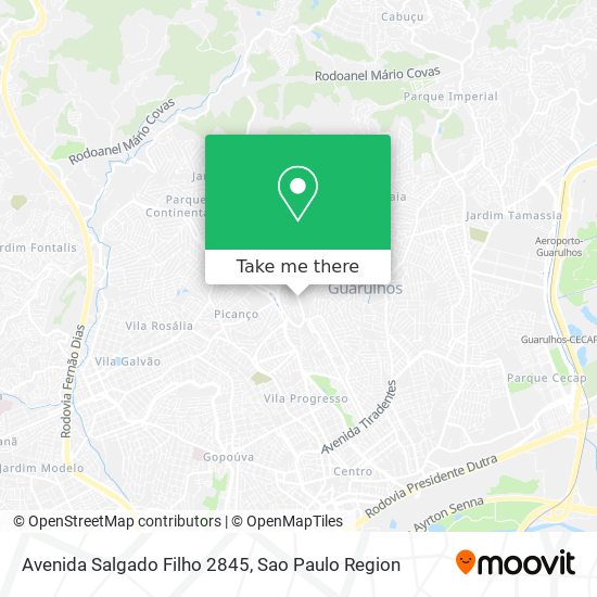 Mapa Avenida Salgado Filho 2845