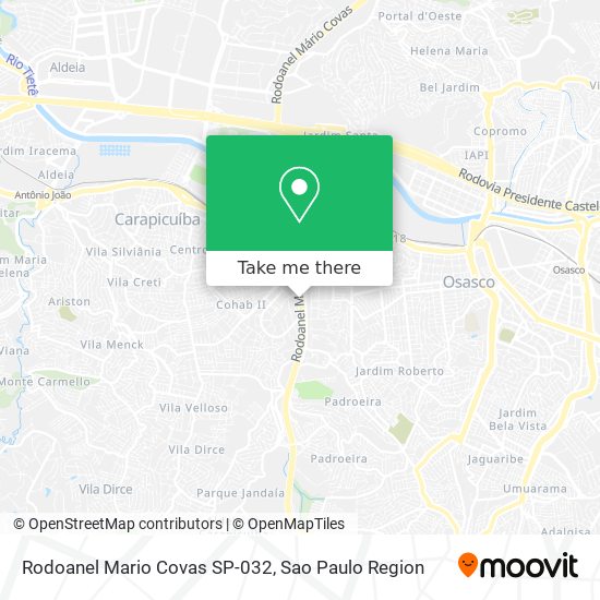 Rodoanel Mario Covas SP-032 map