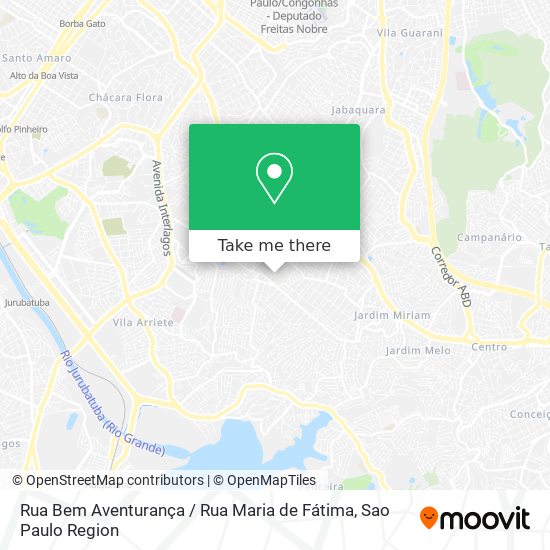 Mapa Rua Bem Aventurança / Rua Maria de Fátima