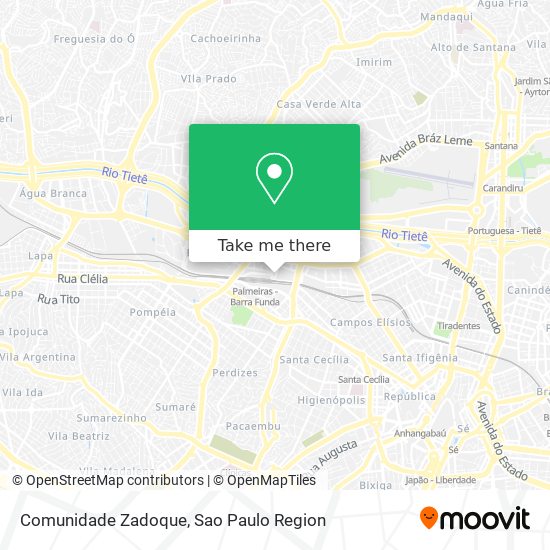 Comunidade Zadoque map