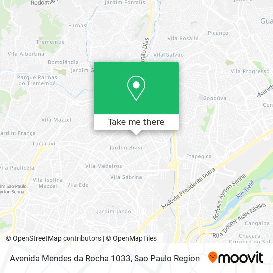 Avenida Mendes da Rocha 1033 map