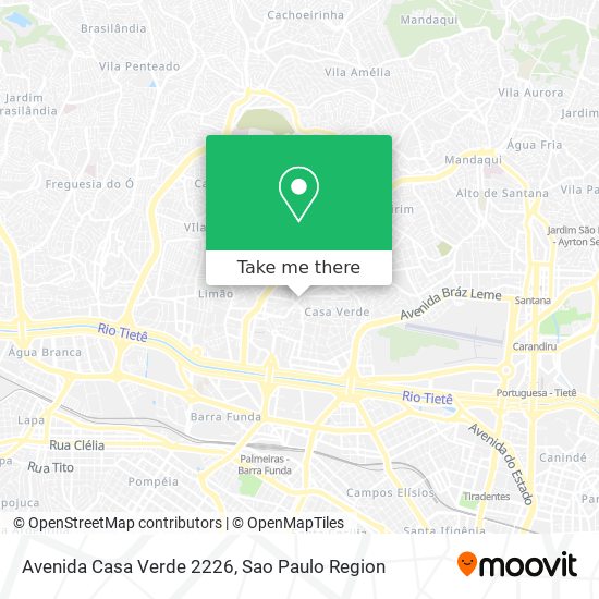 Mapa Avenida Casa Verde 2226