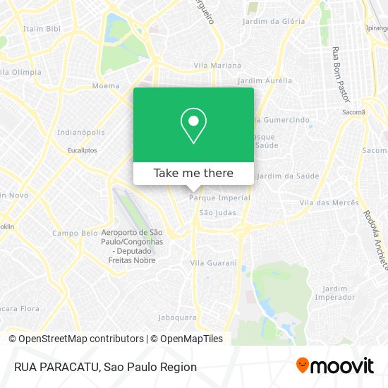 Mapa RUA PARACATU