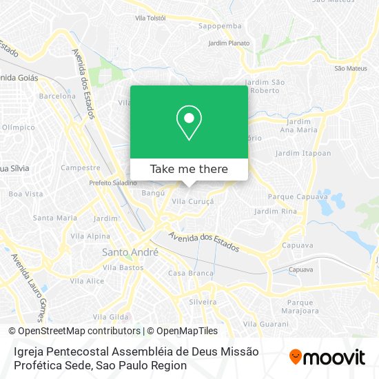 Igreja Pentecostal Assembléia de Deus Missão Profética Sede map