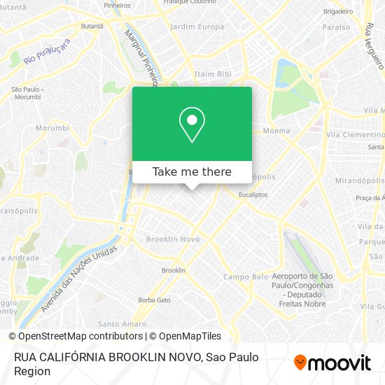 RUA CALIFÓRNIA BROOKLIN NOVO map