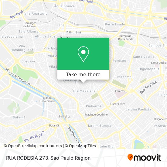 RUA RODESIA 273 map