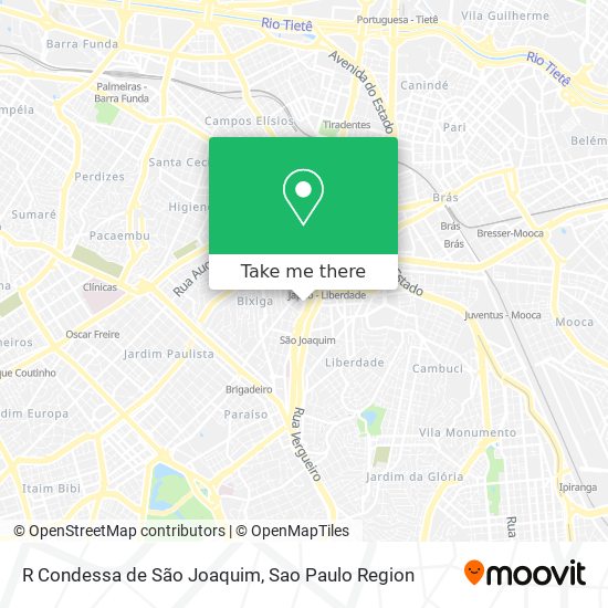 R Condessa de São Joaquim map