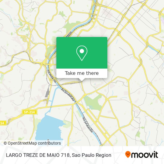 How to get to LARGO TREZE DE MAIO 718 in Santo Amaro by Metro, Bus or Train?