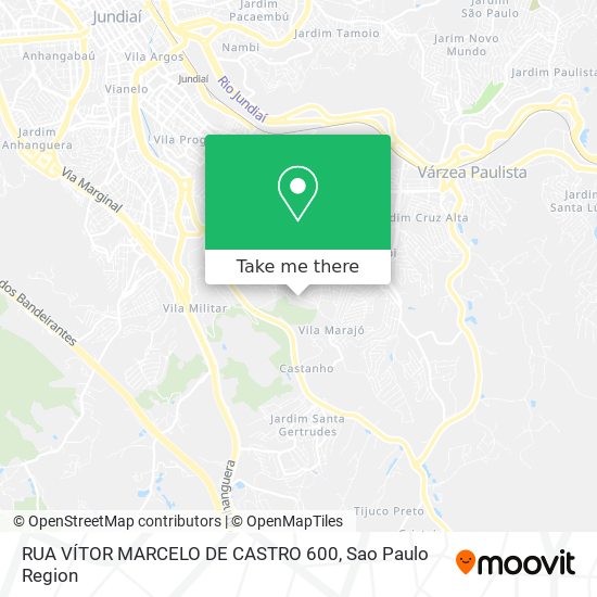 RUA VÍTOR MARCELO DE CASTRO 600 map