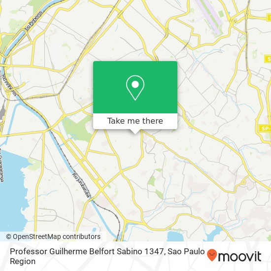 Professor Guilherme Belfort Sabino 1347 map