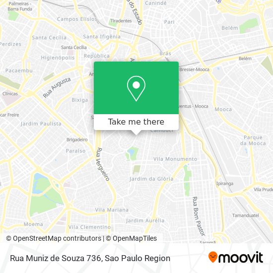 Mapa Rua Muniz de Souza 736