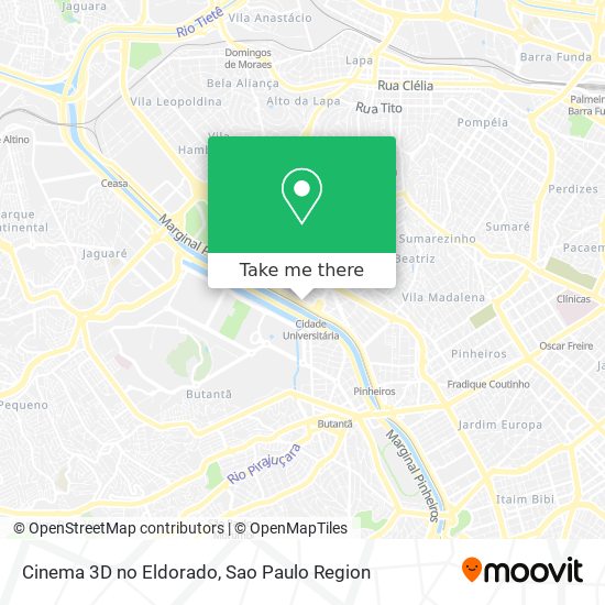 Mapa Cinema 3D no Eldorado