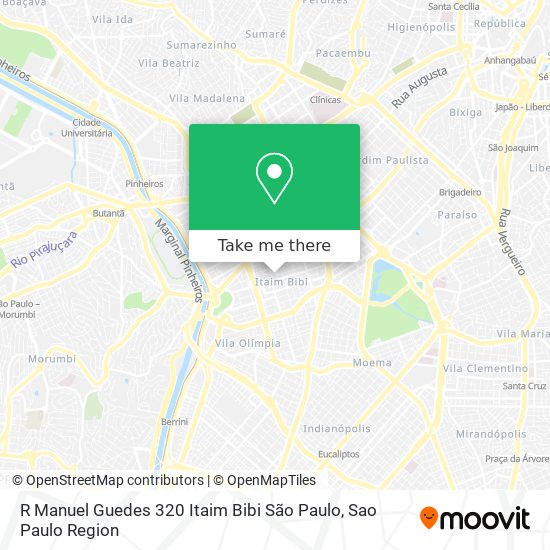Mapa R  Manuel Guedes  320   Itaim Bibi  São Paulo