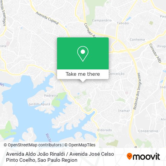 Avenida Aldo João Rinaldi / Avenida José Celso Pinto Coelho map
