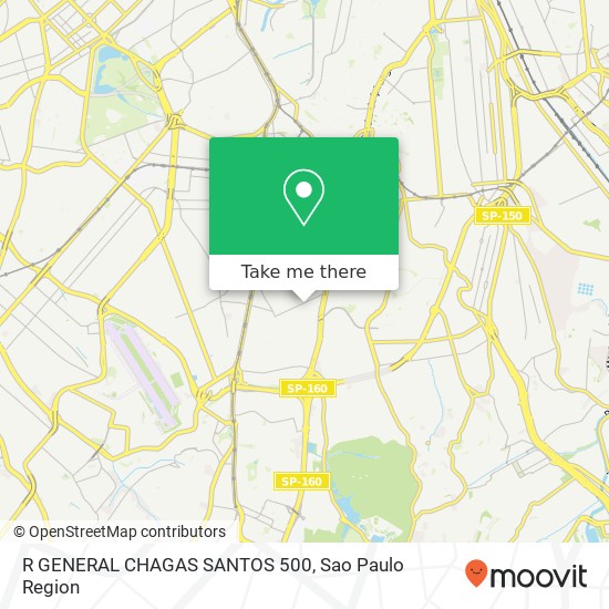 R GENERAL CHAGAS SANTOS 500 map