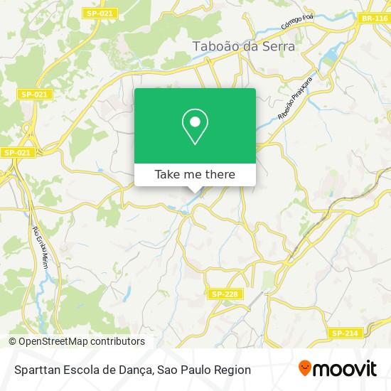 Mapa Sparttan Escola de Dança