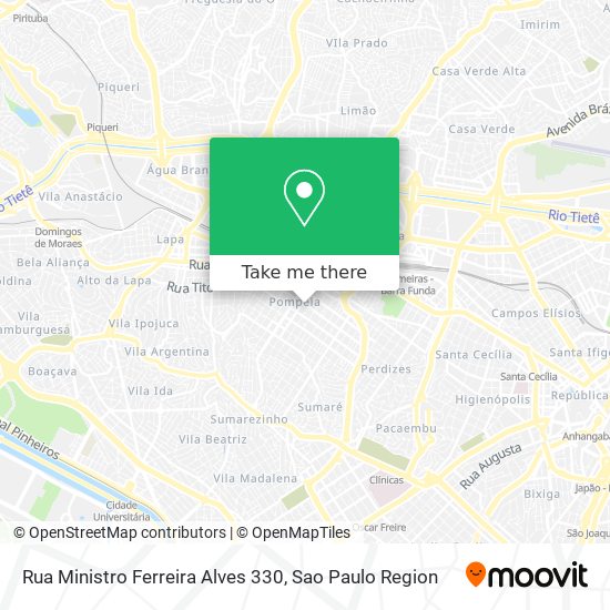 Rua Ministro Ferreira Alves 330 map