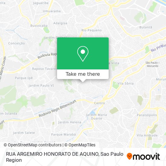 RUA ARGEMIRO HONORATO DE AQUINO map