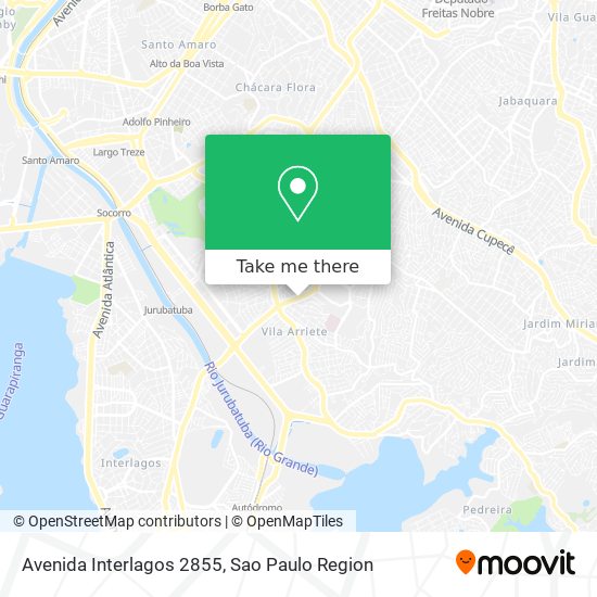 Avenida Interlagos 2855 map