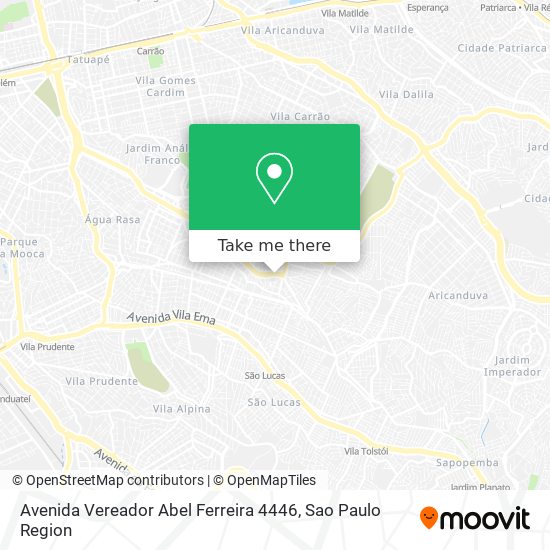 Mapa Avenida Vereador Abel Ferreira 4446