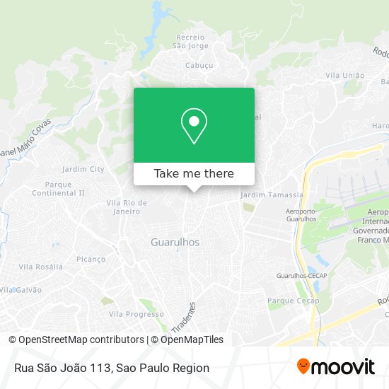 Rua São João 113 map