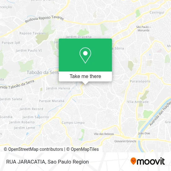RUA JARACATIA map