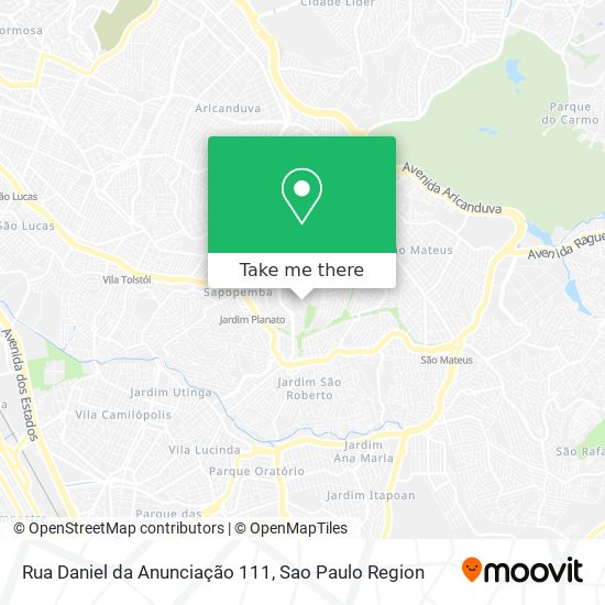 Rua Daniel da Anunciação 111 map