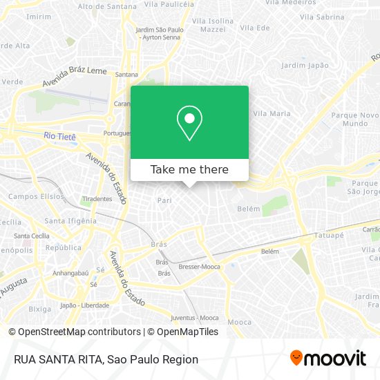 Mapa RUA SANTA RITA