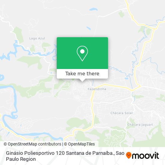 Ginásio Poliesportivo 120 Santana de Parnaíba. map