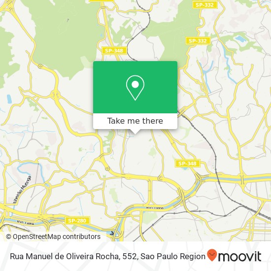 Mapa Rua Manuel de Oliveira Rocha, 552
