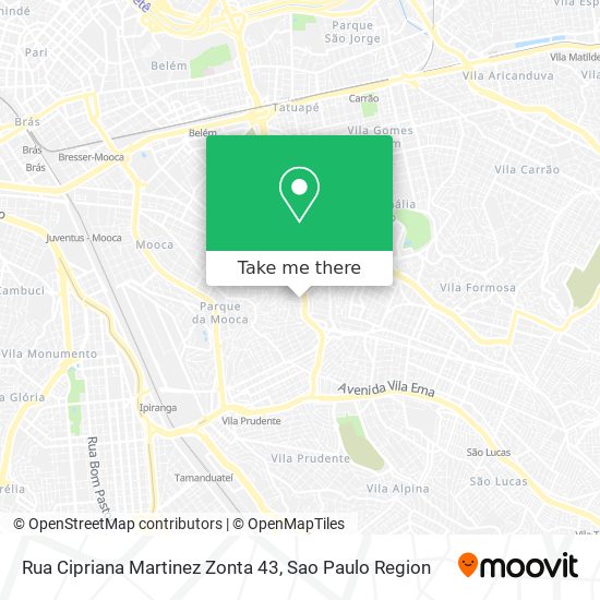 Rua Cipriana Martinez Zonta 43 map