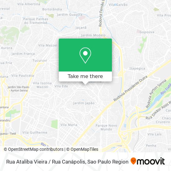 Rua Ataliba Vieira / Rua Canápolis map