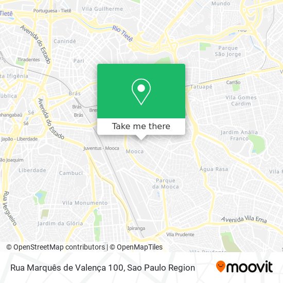 Mapa Rua Marquês de Valença 100