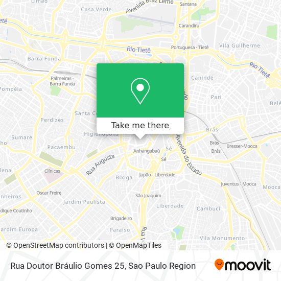Rua Doutor Bráulio Gomes 25 map