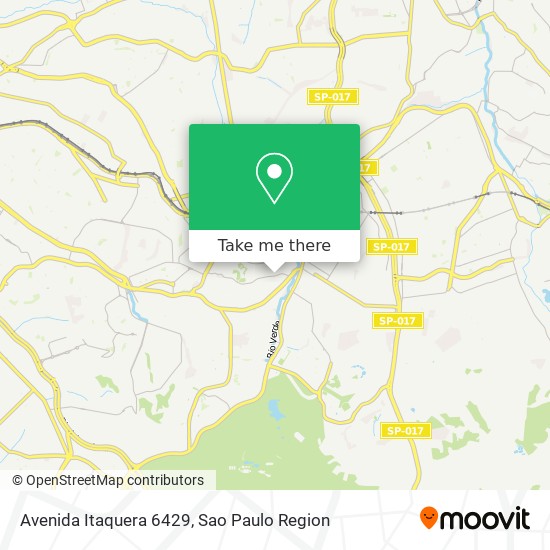 Mapa Avenida Itaquera 6429