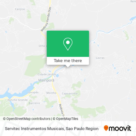 Mapa Servitec Instrumentos Musicais