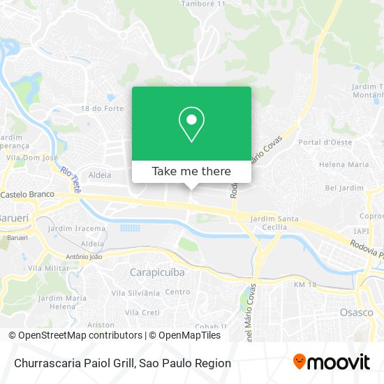 Mapa Churrascaria Paiol Grill