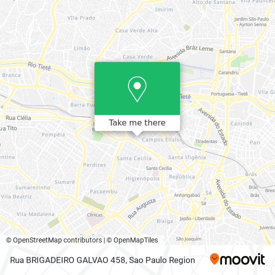 Rua BRIGADEIRO GALVAO 458 map