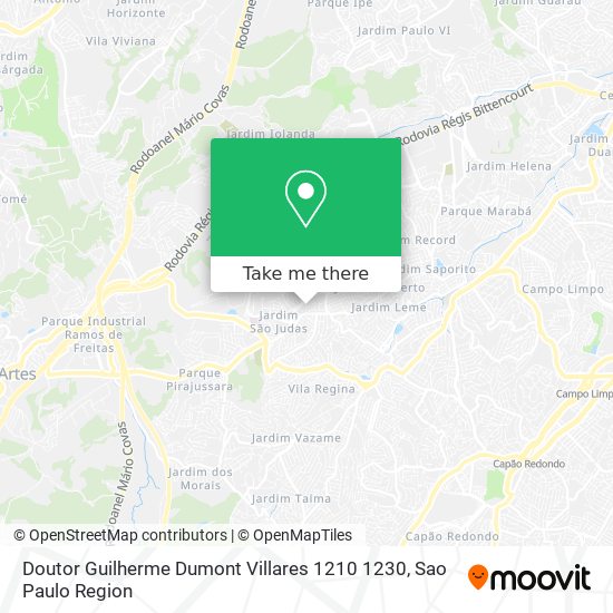 Doutor Guilherme Dumont Villares  1210 1230 map